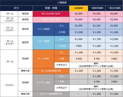 ☆価格表(WOMEN)