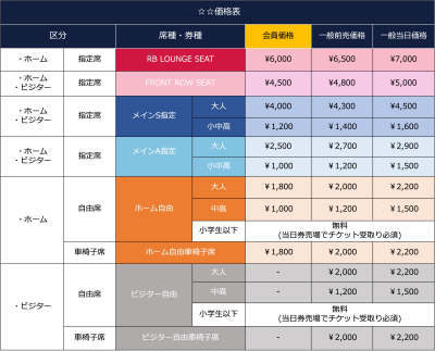 ☆☆価格表